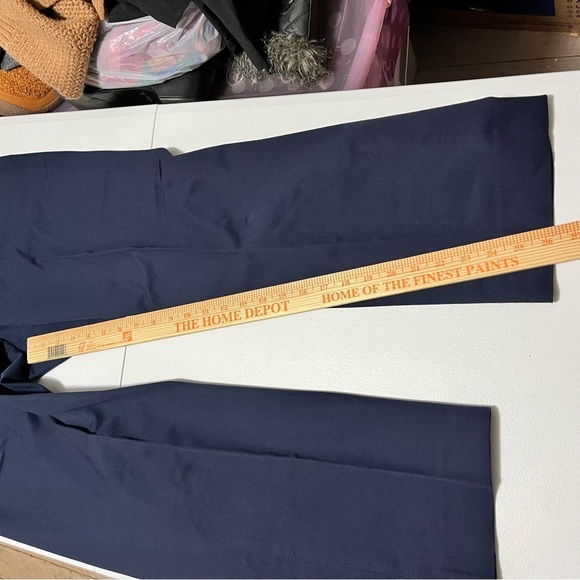 J. Crew Kate Straight Leg Pants Bi-Stretch Cotton Blend Navy Size 12 Y - Picture 7 of 9